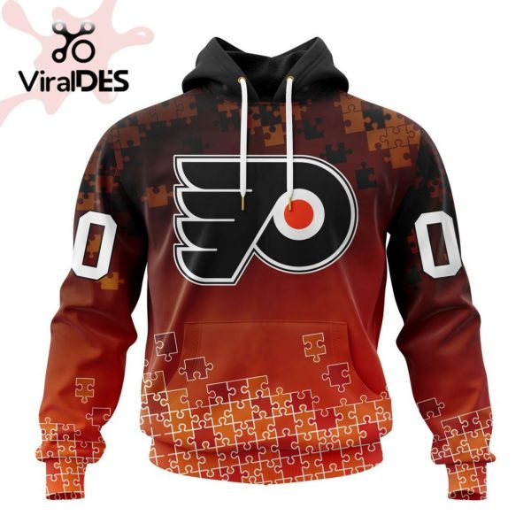 NHL Philadelphia Flyers Special Autism Awareness Design Hoodie