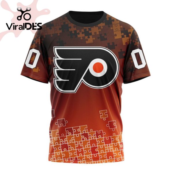 NHL Philadelphia Flyers Special Autism Awareness Design Hoodie