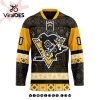 NHL Pittsburgh Penguins Personalized Camo Hockey Jersey Honoring Veterans