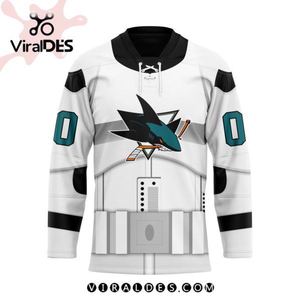 NHL San Jose Sharks Personalized Star Wars Stormtrooper Hockey Jersey