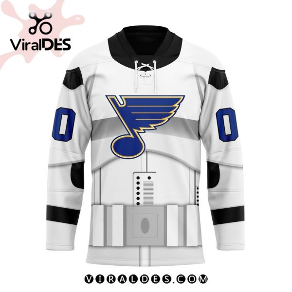 NHL St. Louis Blues Personalized Star Wars Stormtrooper Hockey Jersey