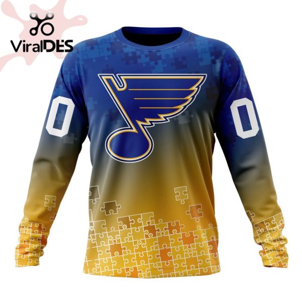 NHL St. Louis Blues Special Autism Awareness Design Hoodie