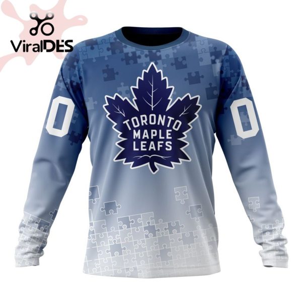 NHL Toronto Maple Leafs Special Autism Awareness Design Hoodie