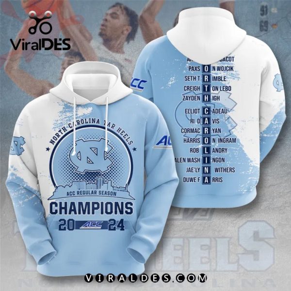 North Carolina Tar Heels Men’s Basketball Blue Apparels Hoodie