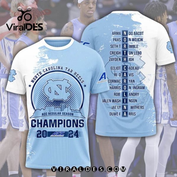 North Carolina Tar Heels Men’s Basketball Blue Apparels Hoodie