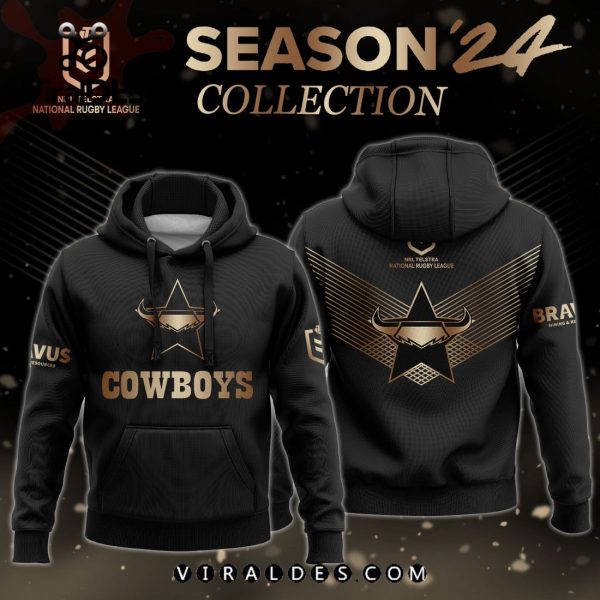 NQ Cowboys NRL Gold Premier 2024 Hoodie, Jogger, Cap