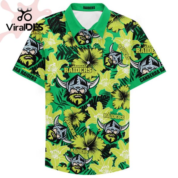 NRL Canberra Raiders Custom Text Hawaiian Shirt