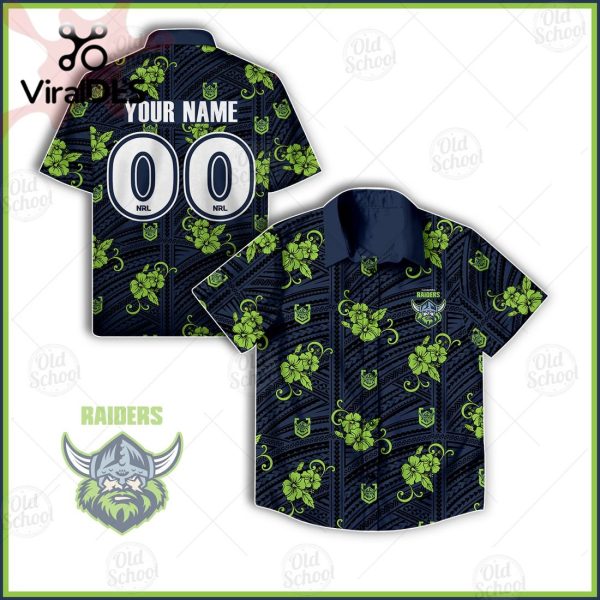 NRL Canberra Raiders Custom Tribal Hawaiian Shirt