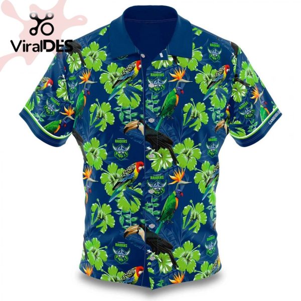 NRL Canberra Raiders Floral Hawaiian Shirt