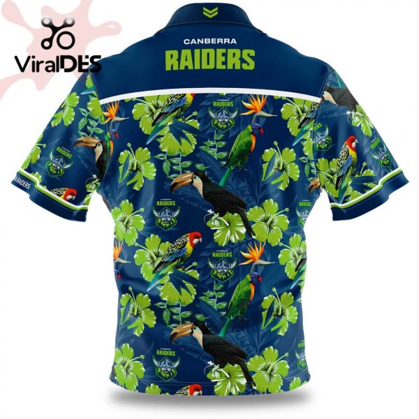 NRL Canberra Raiders Floral Hawaiian Shirt