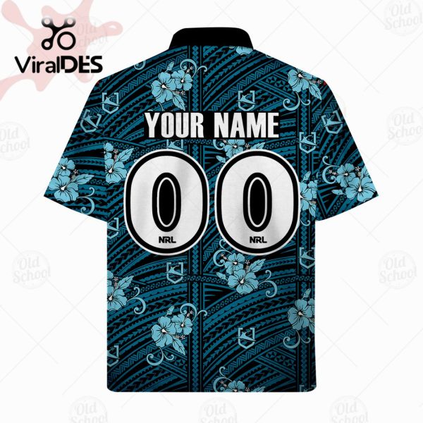 NRL Cronulla-Sutherland Sharks Custom Tribal Hawaiian Shirt