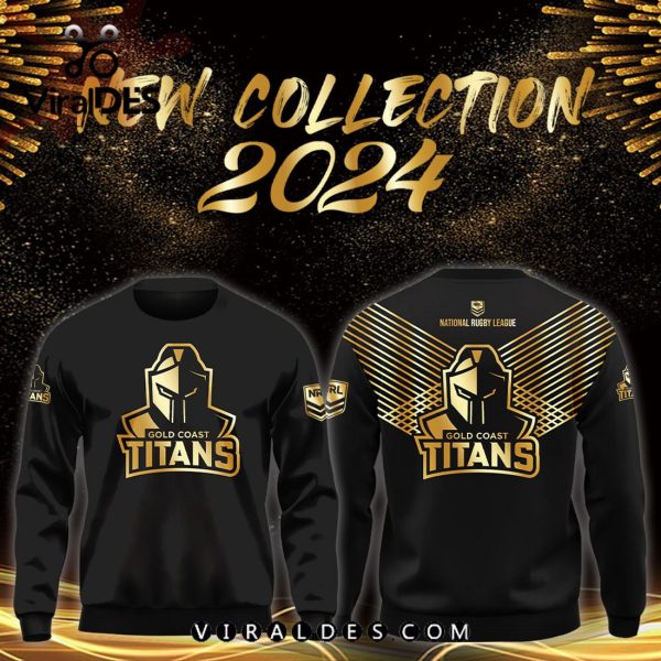 NRL Gold Coast Titans Black Premier Hoodie