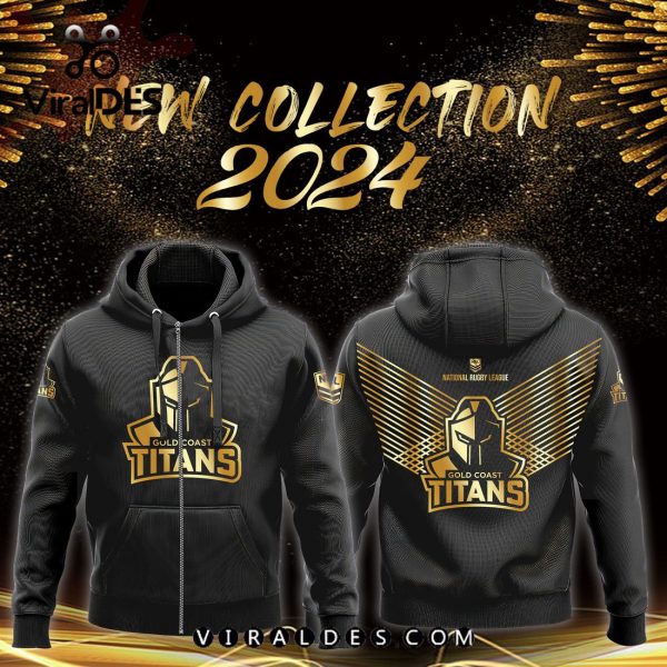 NRL Gold Coast Titans Black Premier Hoodie