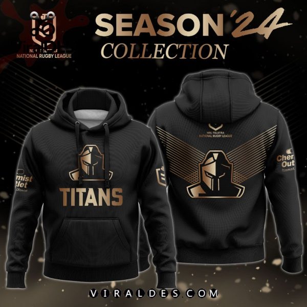 NRL Gold Coast Titans Gold Premier 2024 Hoodie, Jogger, Cap