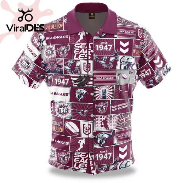 NRL Manly Warringah Sea Eagles Fanatic Hawaiian Shirt