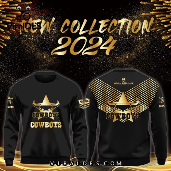 NRL North Queensland Cowboys Black Premier Hoodie