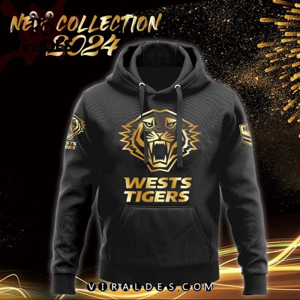 NRL Wests Tigers Black Premier Hoodie