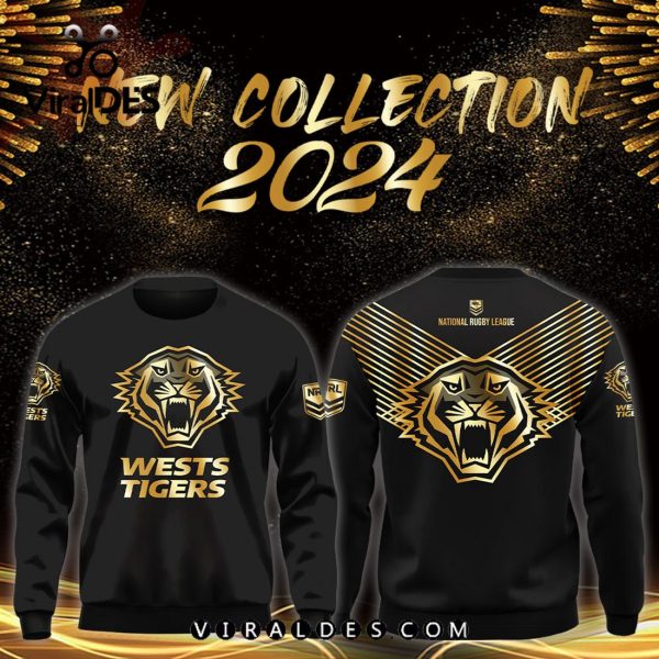 NRL Wests Tigers Black Premier Hoodie