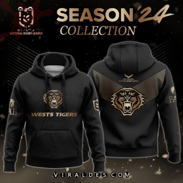 NRL Wests Tigers Gold Premier 2024 Hoodie, Jogger, Cap