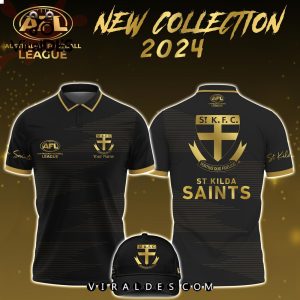 Custom St Kilda Saints AFL Polo, Cap Limited Edition