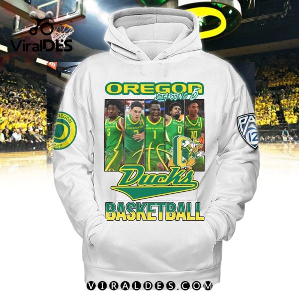 Oregon Ducks Men’s Basketball White Hoodie Limited Edition