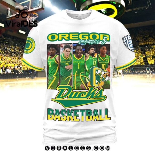 Oregon Ducks Men’s Basketball White Hoodie Limited Edition