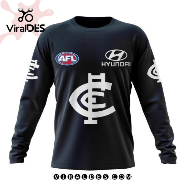 Personalized AFL Carlton Blues FC Black Hoodie 3D