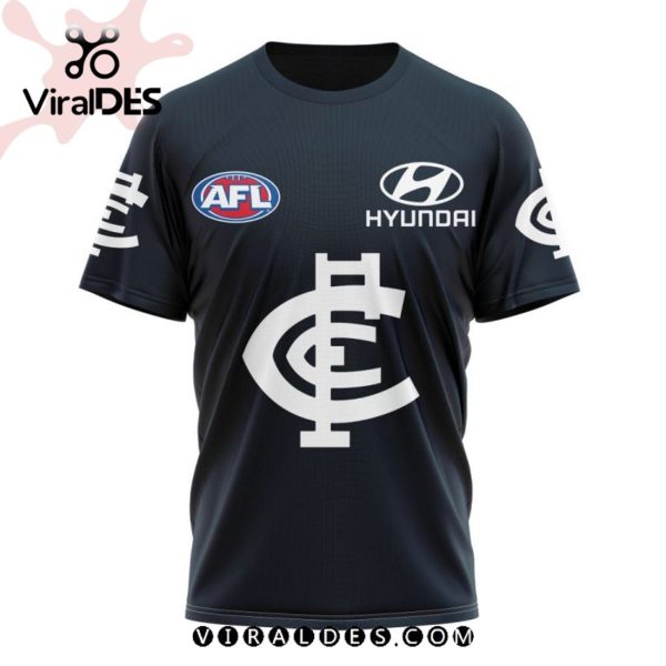 Personalized AFL Carlton Blues FC Black Hoodie 3D