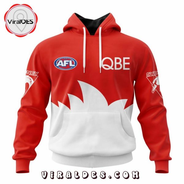 Personalized AFL Sydney Swans Home Kits 2023 Hoodie