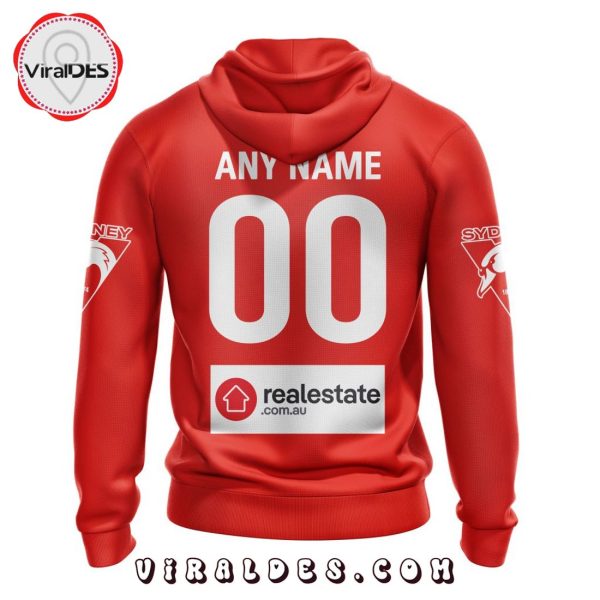 Personalized AFL Sydney Swans Home Kits 2023 Hoodie