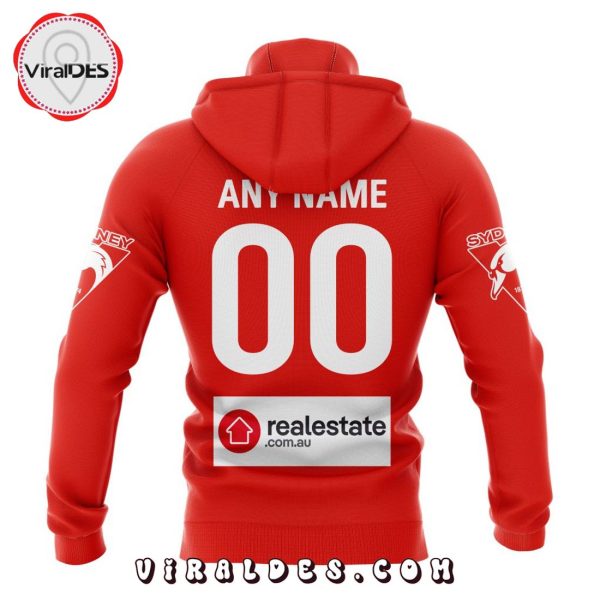 Personalized AFL Sydney Swans Home Kits 2023 Hoodie