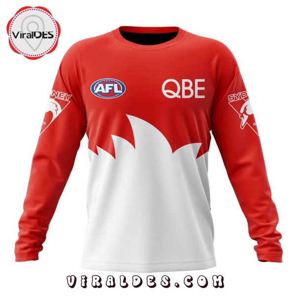 Personalized AFL Sydney Swans Home Kits 2023 Hoodie