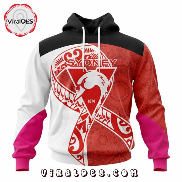 Personalized AFL Sydney Swans Specialized Kits Samoa Fight Cancer Hoodie