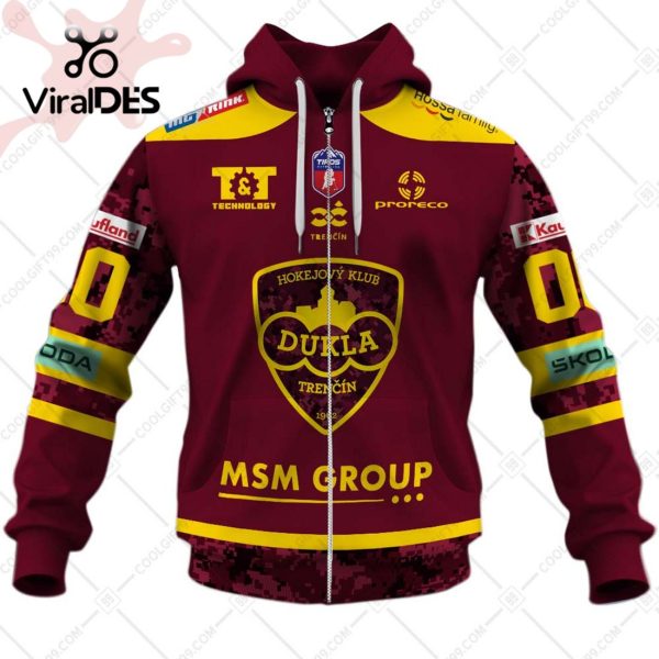 Personalized HK Dukla Trencin Jersey Style Hoodie 3D