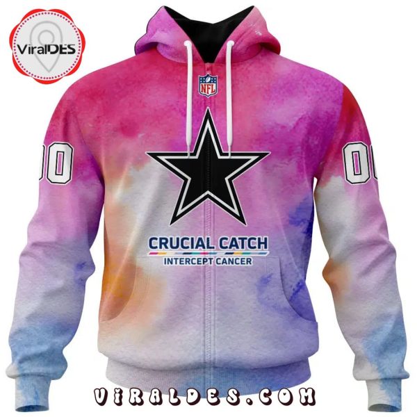 Personalized NFL Dallas Cowboys Crucial Catch Intercept Cancer Hoodie