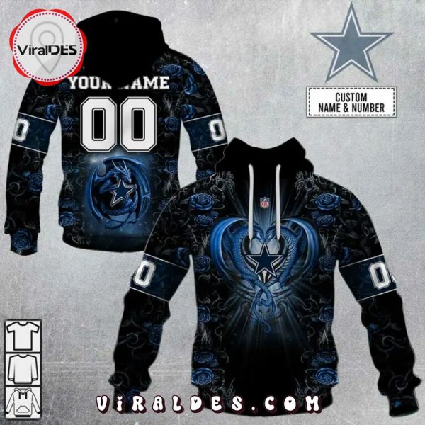 Personalized NFL Dallas Cowboys Skull Design Hoodie