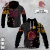 Personalized NRL Brisbane Broncos x AC DC Hoodie