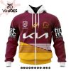 Personalized NRL Brisbane Broncos x AC DC Hoodie