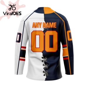 Custom Barrie Colts Mix Home And Away Hockey Jersey