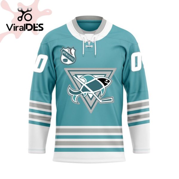 San Jose Sharks Special Heritage Jersey Concepts With Team Logo Hockey Jersey