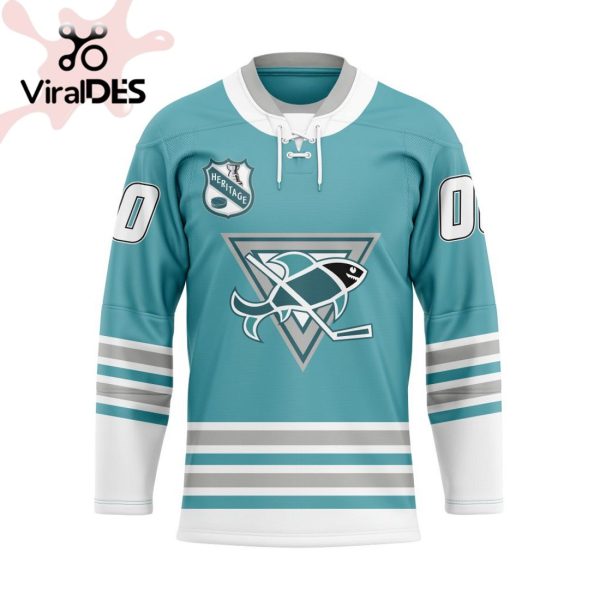 San Jose Sharks Special Heritage Jersey Concepts With Team Logo Hockey Jersey