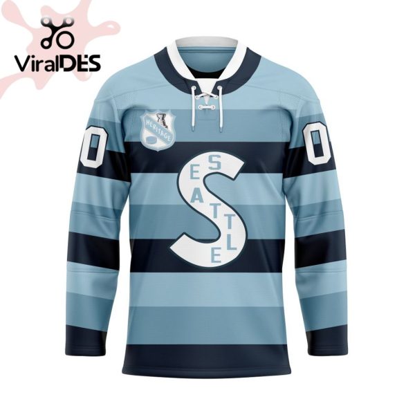 Seattle Kraken Special Heritage Jersey Concepts With Team Logo Hockey Jersey