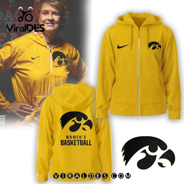 Special Edition Coach Lisa Bluder Iowa Hawkeyes Gold Hoodie