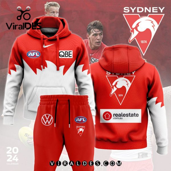 Sydney Swans AFL Combo 2024 Hoodie, Jogger Limited Edition