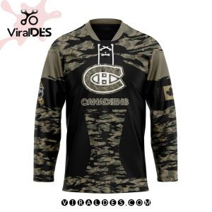 NHL Montreal Canadiens Personalized Camo Hockey Jersey Honoring Veterans
