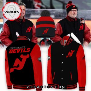 LIMITED EDITION New Jersey Devils Special Red Baseball Jacket