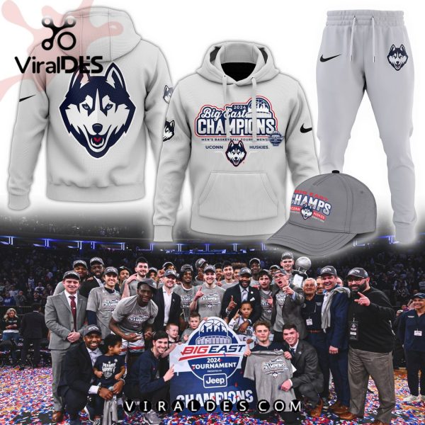 UCONN Women’s Basketball BIG EAST Championship White Hoodie, Jogger, Cap