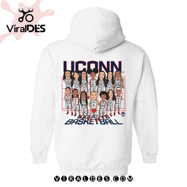 UConn Women’s Basketball Team Hooded White Hoodie