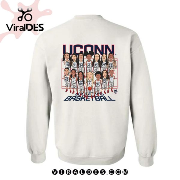 UConn Women’s Basketball Team Hooded White Hoodie