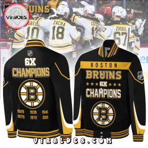 Premium Boston Bruins Great Gifts For Fan Black Baseball Jacket